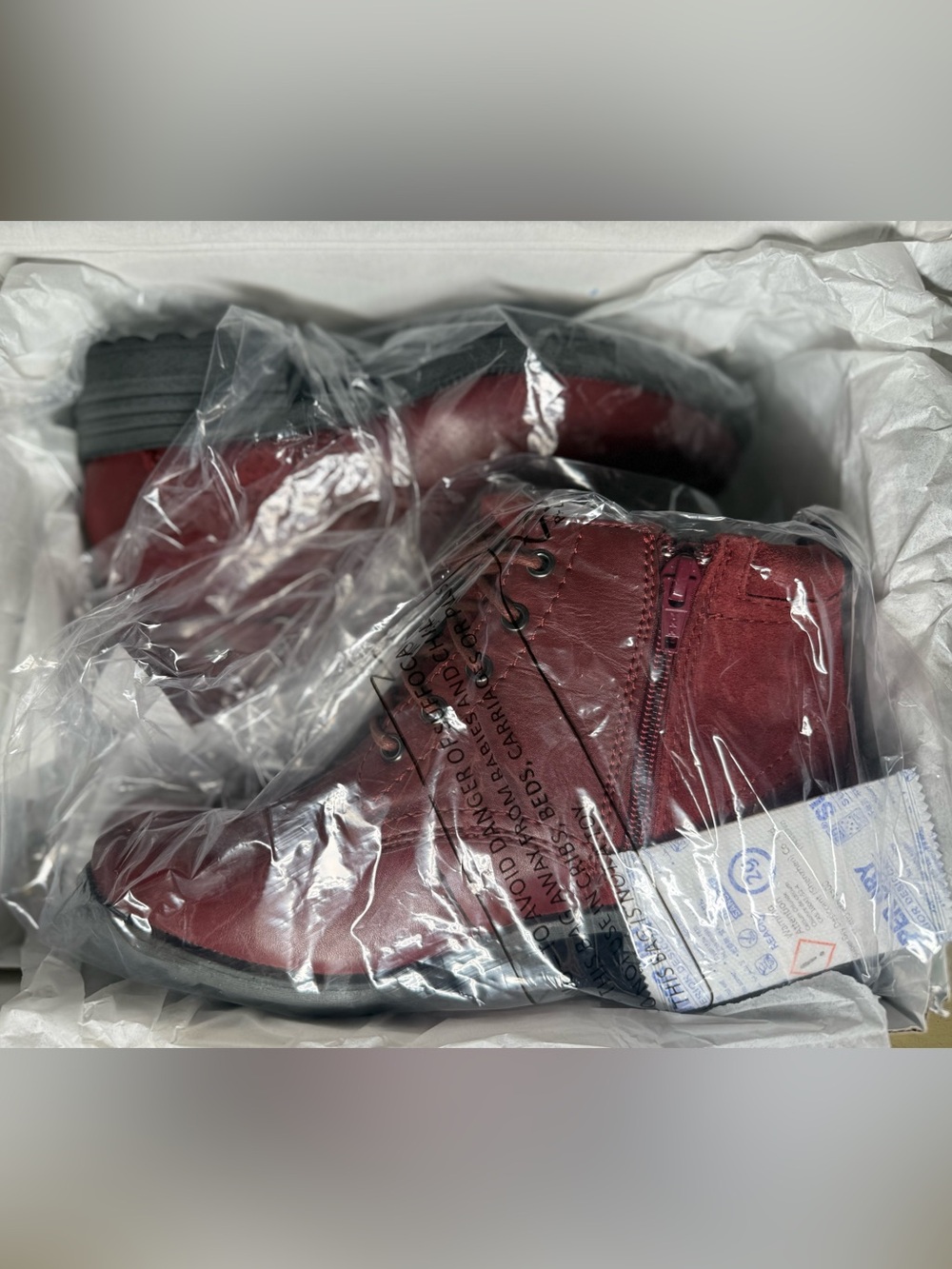 Earth Origins “Pasha” Women's Red Scarlet Leather Chukka Boots EU 39 US 8 - Picture 8 of 9
